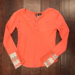 Coral long sleeve shirt